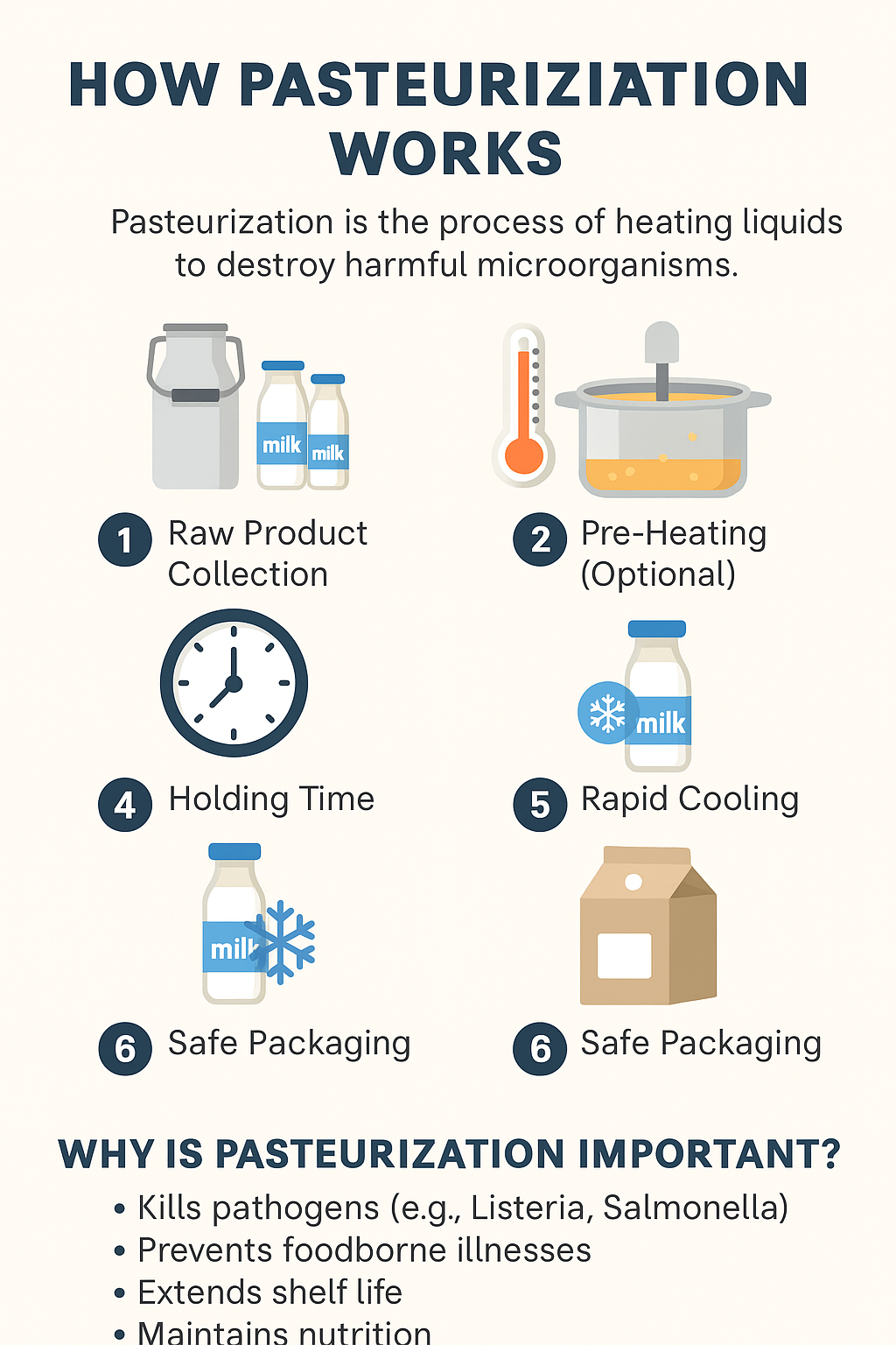 How Pasteurization Works: Step-by-Step Infographic Guide 2025